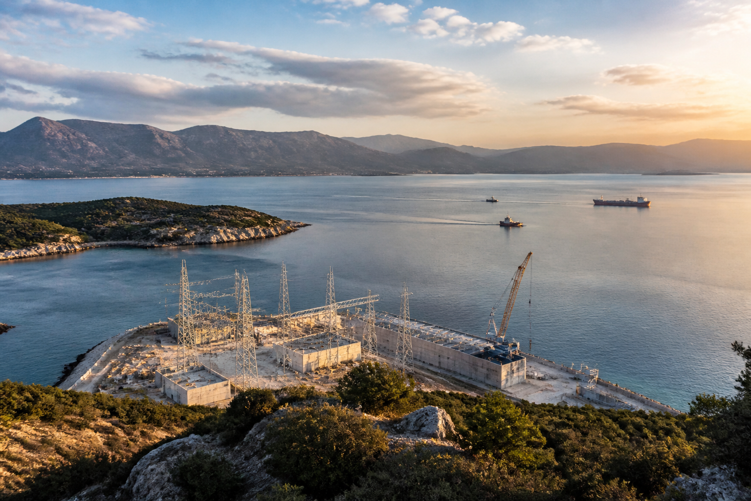 Hellenic Cables Wins the Entire €1.5bn Corinth–Kos HVDC Job. On Europe's Biggest Capex Wave, the Cable Maker Is Now the Main Contractor